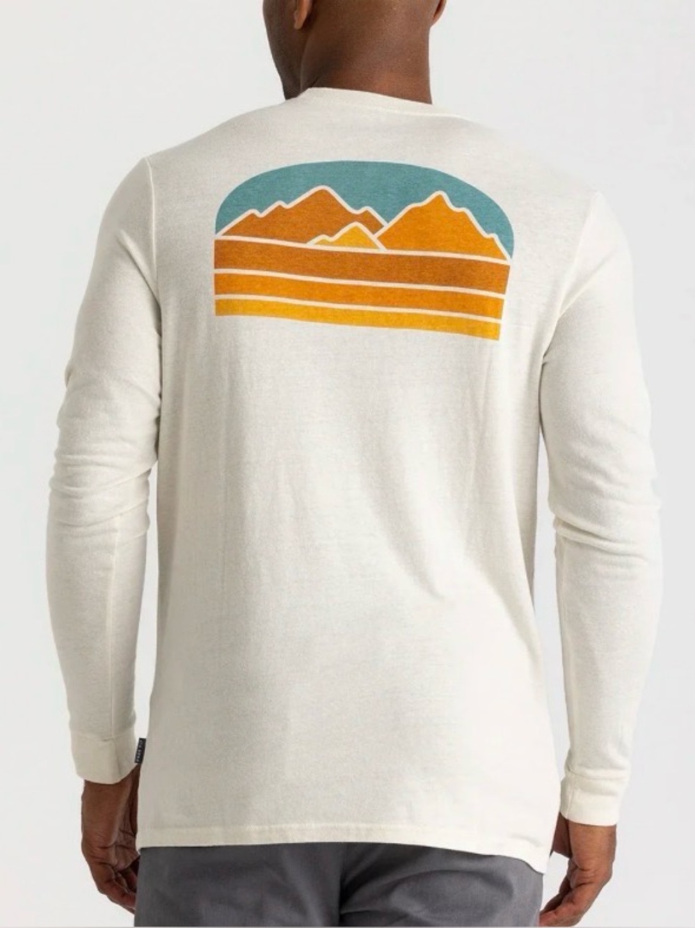 Free Fly Evenfall Long Sleeve Tee Men’s XXL Graphic Mountain Gorpcore Surfer